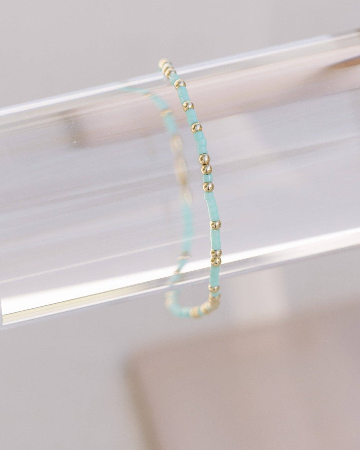 Coast and Cove - Goldie Sprinkle Teal - Beaded Bracelet