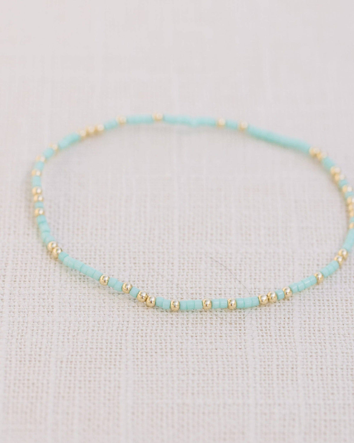 Coast and Cove - Goldie Sprinkle Teal - Beaded Bracelet