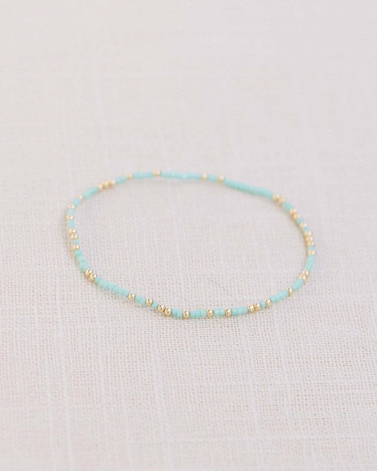 Coast and Cove - Goldie Sprinkle Teal - Beaded Bracelet