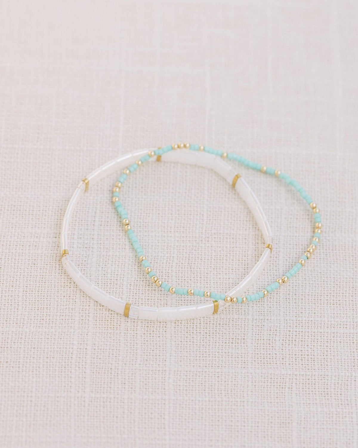 Coast and Cove - Goldie Sprinkle Teal - Beaded Bracelet