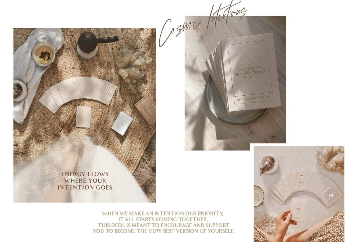 COSMIC INTENTIONS - CARD SET - 18 CARDS - GOLD EDITION -