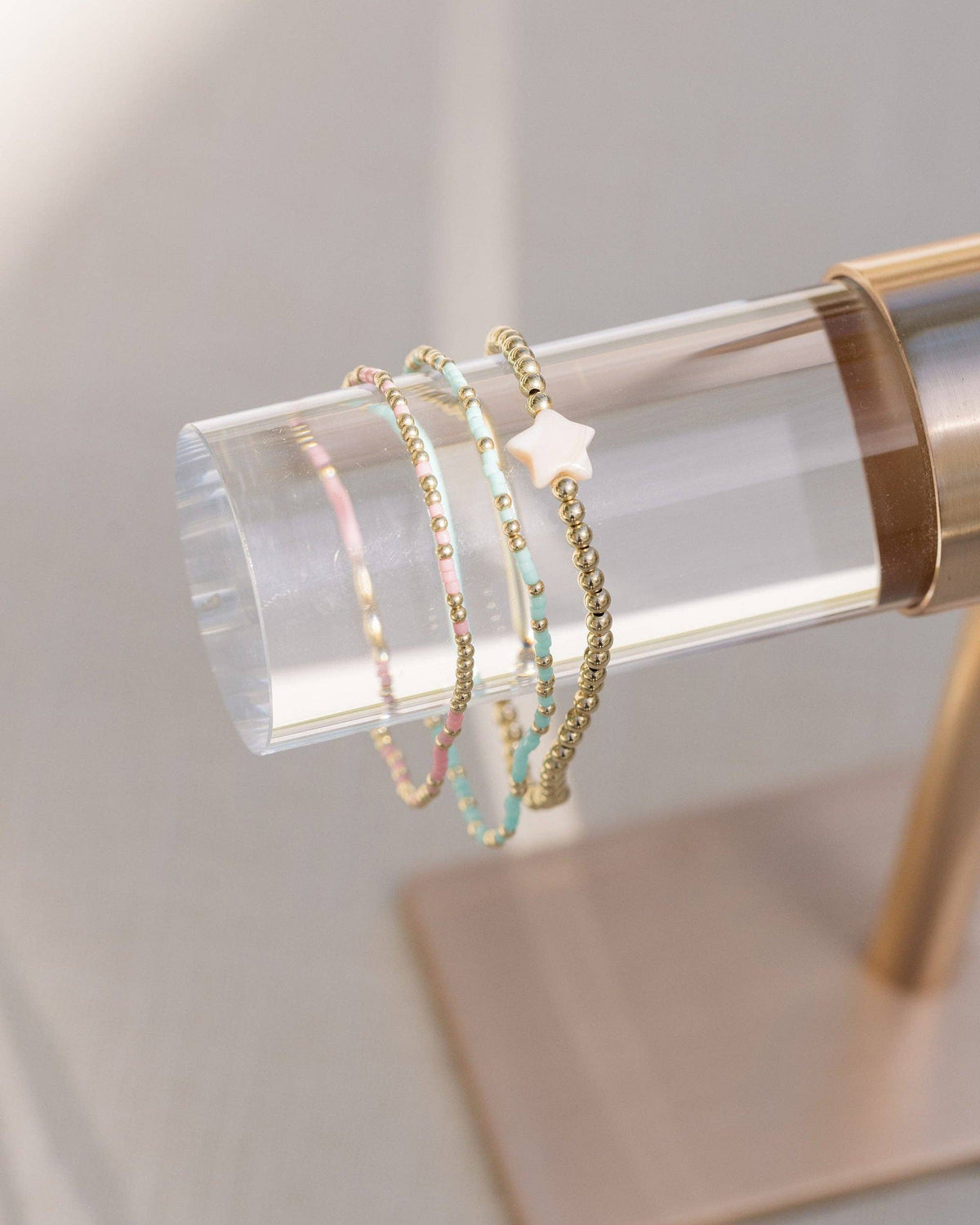 Coast and Cove - Goldie Sprinkle Teal - Beaded Bracelet