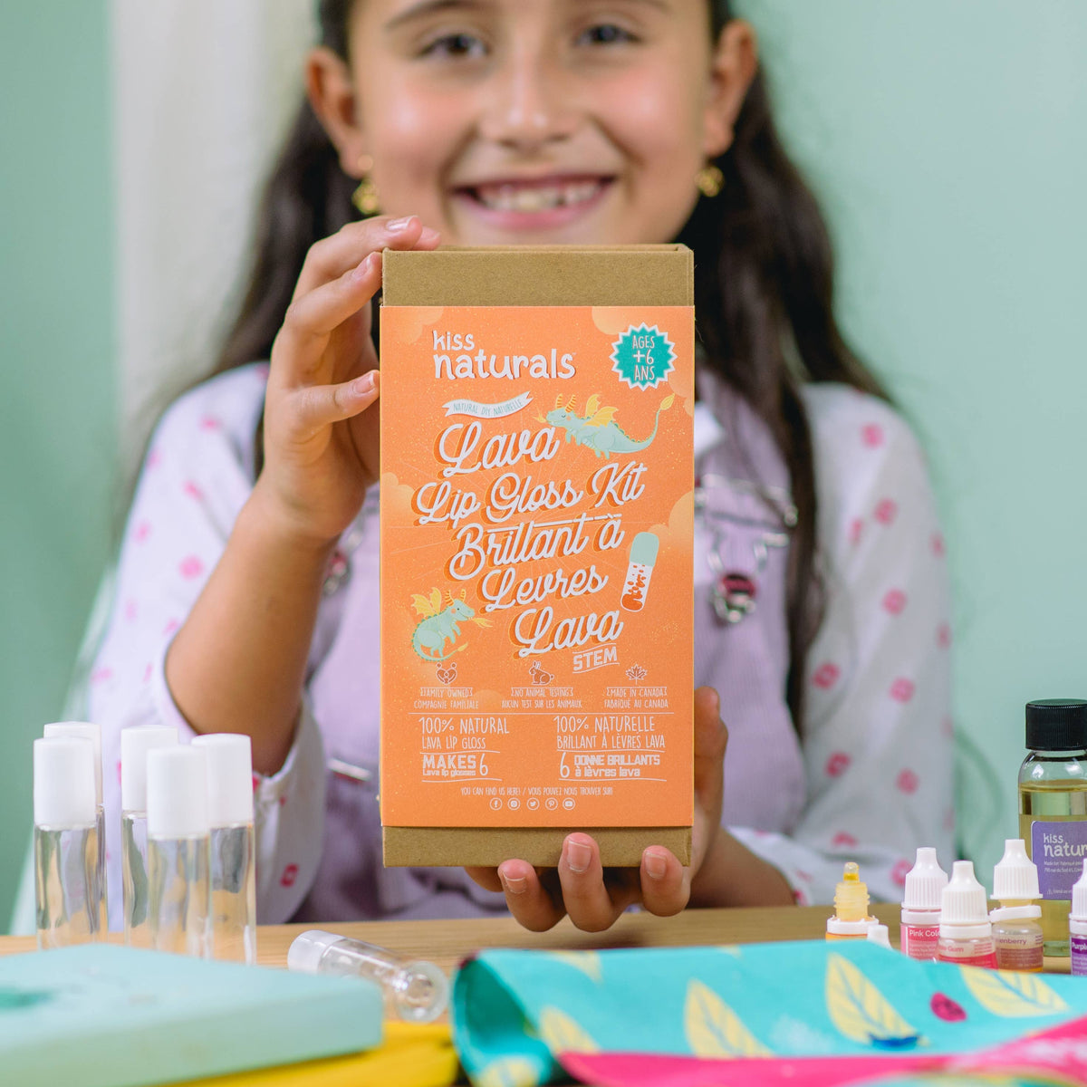 Earthy Good / Kiss Naturals - Case Pack Kiss Naturals DIY Lava Lip Gloss Kit (Kids)