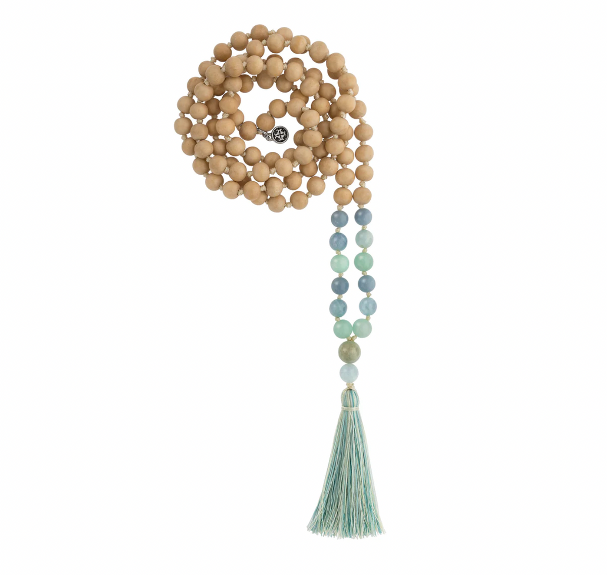 Mala & Mantra ☼ Mala: Namaste - Amazonite, Angelite, Aquamarine & Whitewood