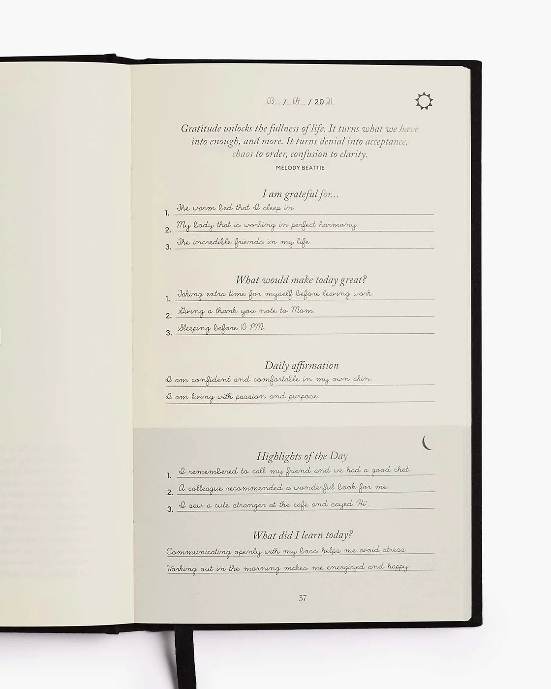 Intelligent Change ☼ The Five Minute Journal