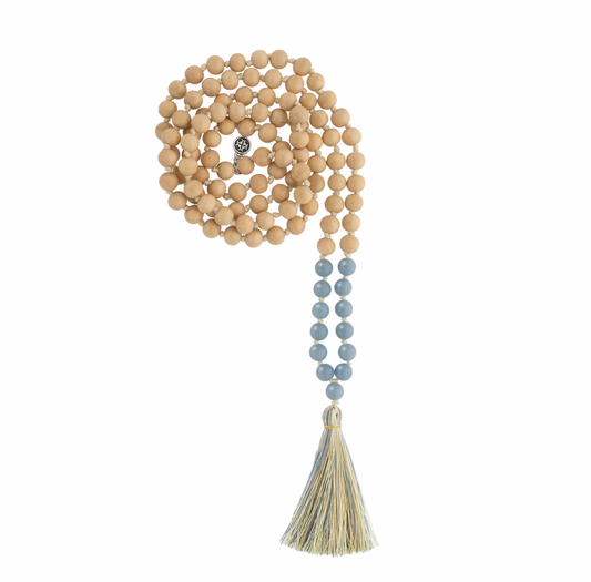 Mala & Mantra ☼ Mala: Angelite & Whitewood