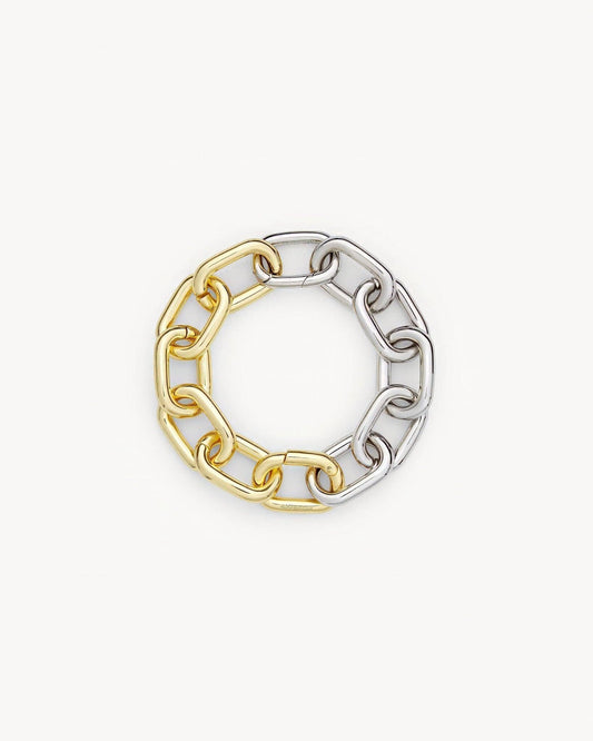 MACHETE - Interchangeable Link Bracelet in Gold + Silver Split