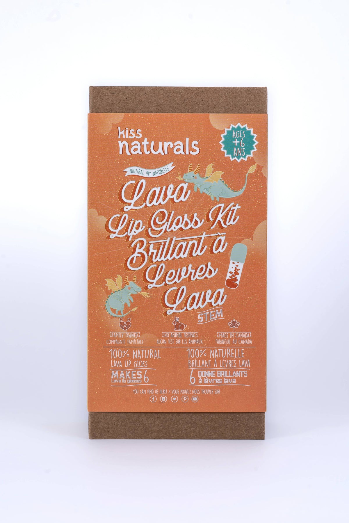 Earthy Good / Kiss Naturals - Case Pack Kiss Naturals DIY Lava Lip Gloss Kit (Kids)