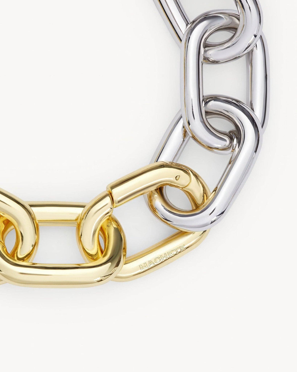 MACHETE - Interchangeable Link Bracelet in Gold + Silver Split