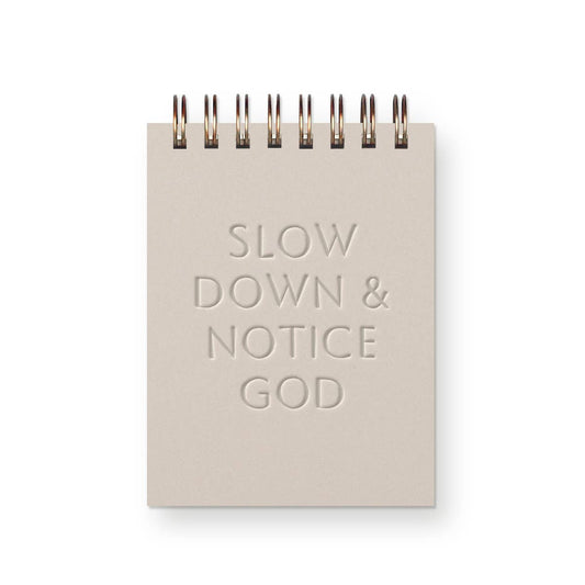 Slow Down & Notice God Mini Jotter