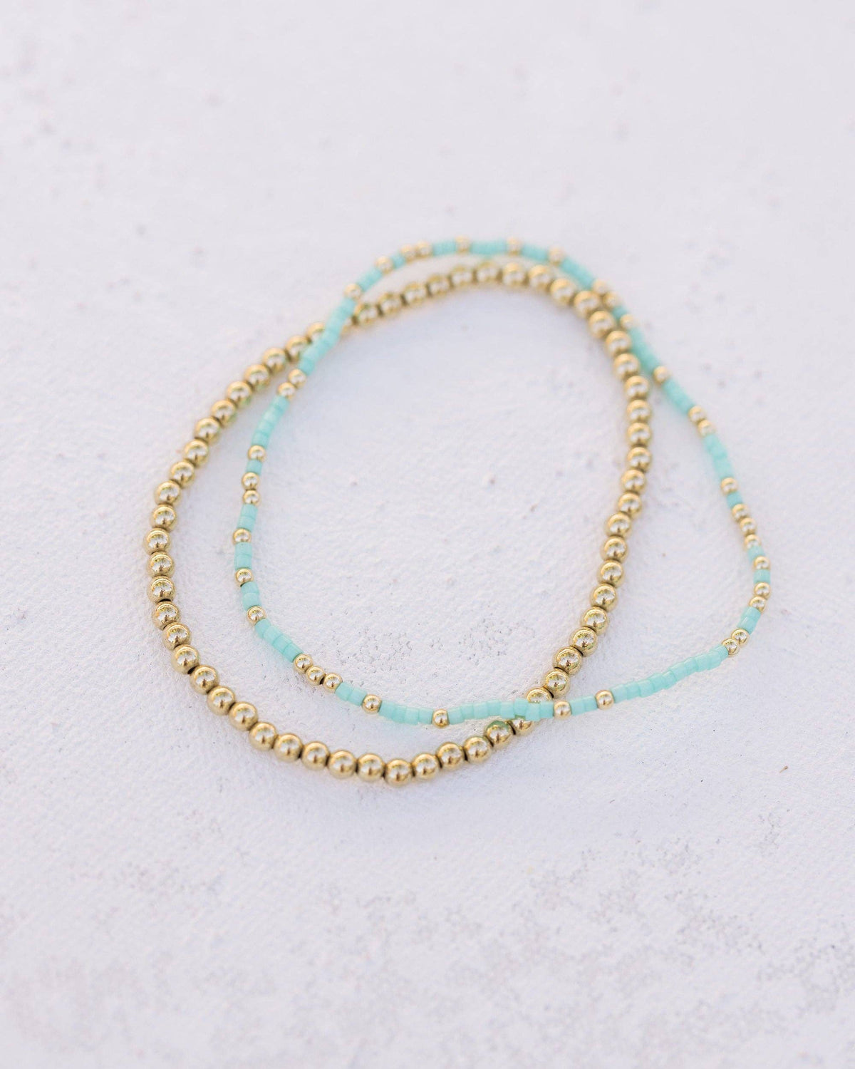 Coast and Cove - Goldie Sprinkle Teal - Beaded Bracelet